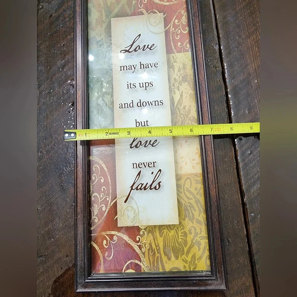 🖼 Love Never Fails Picture with frame